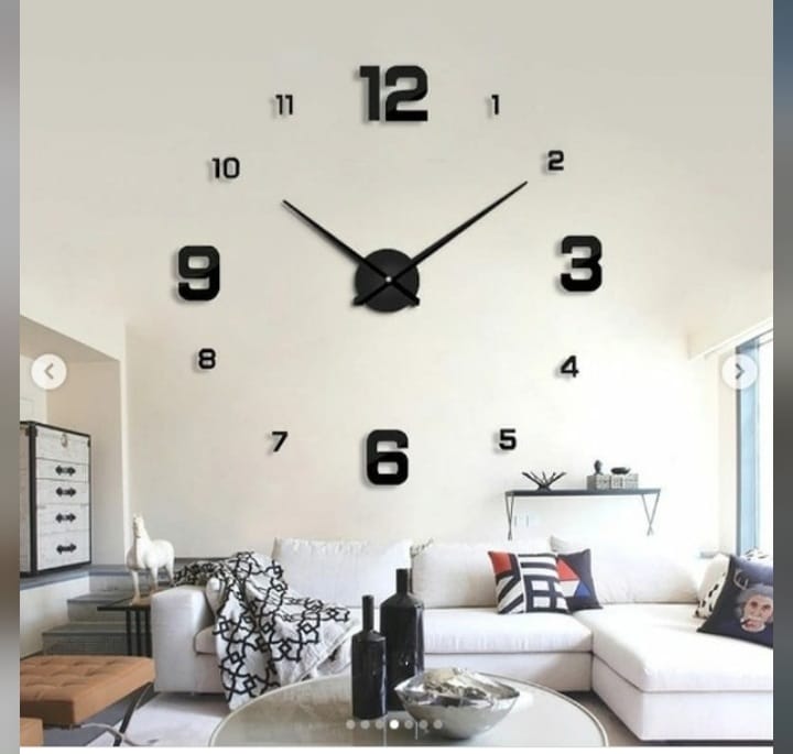 Wall Clock 3D Wooden BB Baring